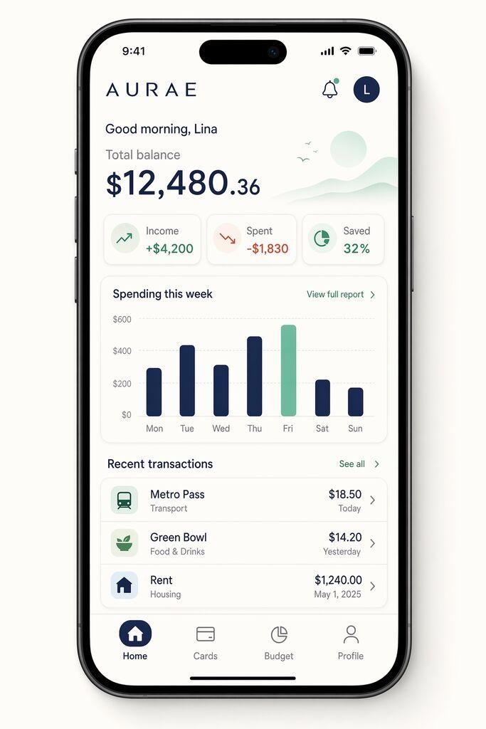 رابط کاربری اپ موبایل